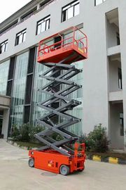 Electric Hydraulic Self Propelled Scissor Lift , Mobile Scissor Lift 12m Lift Height