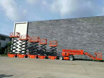 Electric Hydraulic Self Propelled Scissor Lift , Mobile Scissor Lift 12m Lift Height